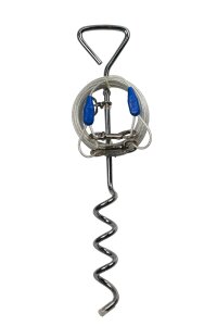 개 묶는 케이블 및 스테이크, 수납식 목줄