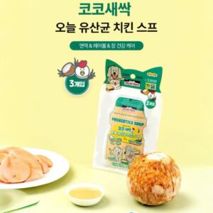 Súp gà men vi sinh nước dừmầm lúa mạch